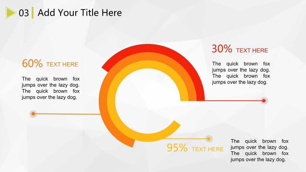 小清新微立体风PPT模板9