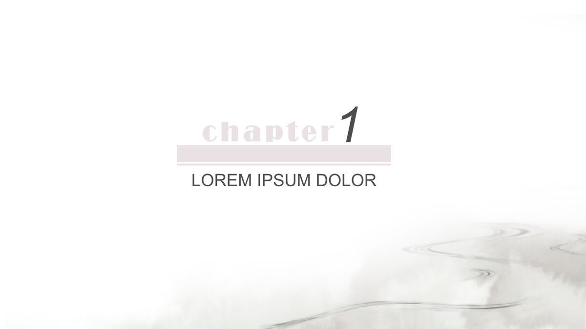 简约淡雅水墨中国风PPT3