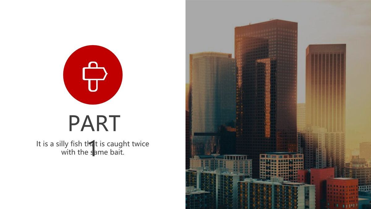 红色现代建筑商务报告PPT5