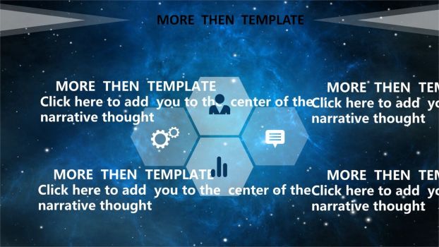 宇宙星空主题设计PPT模板6