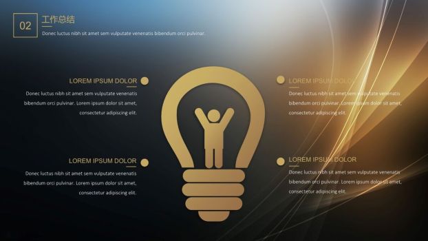 黑金奢华风工作汇报PPT3