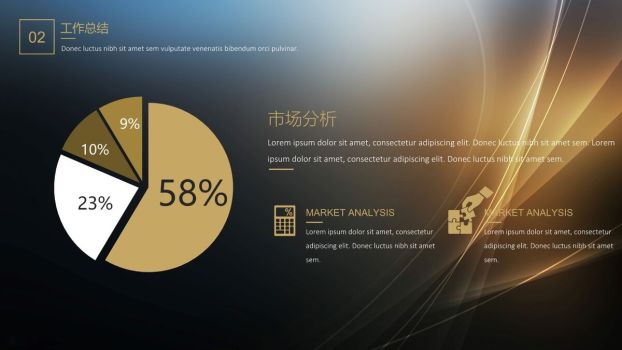 黑金奢华风工作汇报PPT6