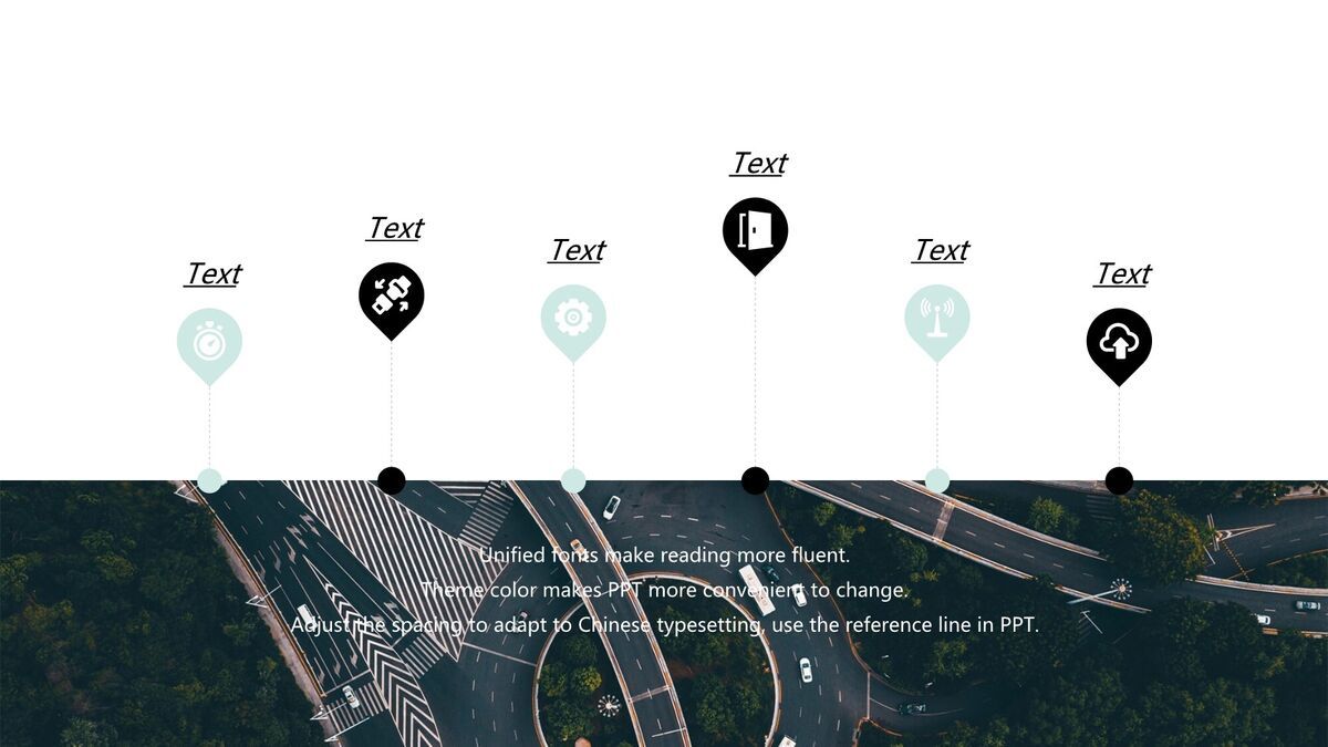 薄荷绿杂志风清新PPT模板2