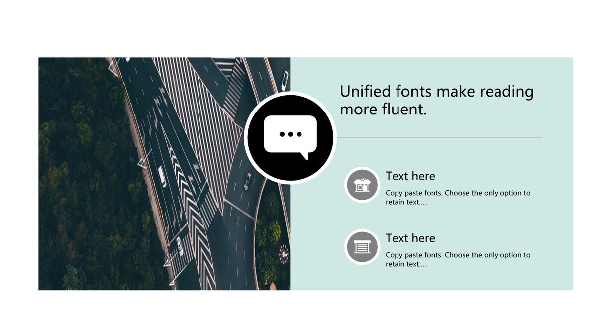 薄荷绿杂志风清新PPT模板3