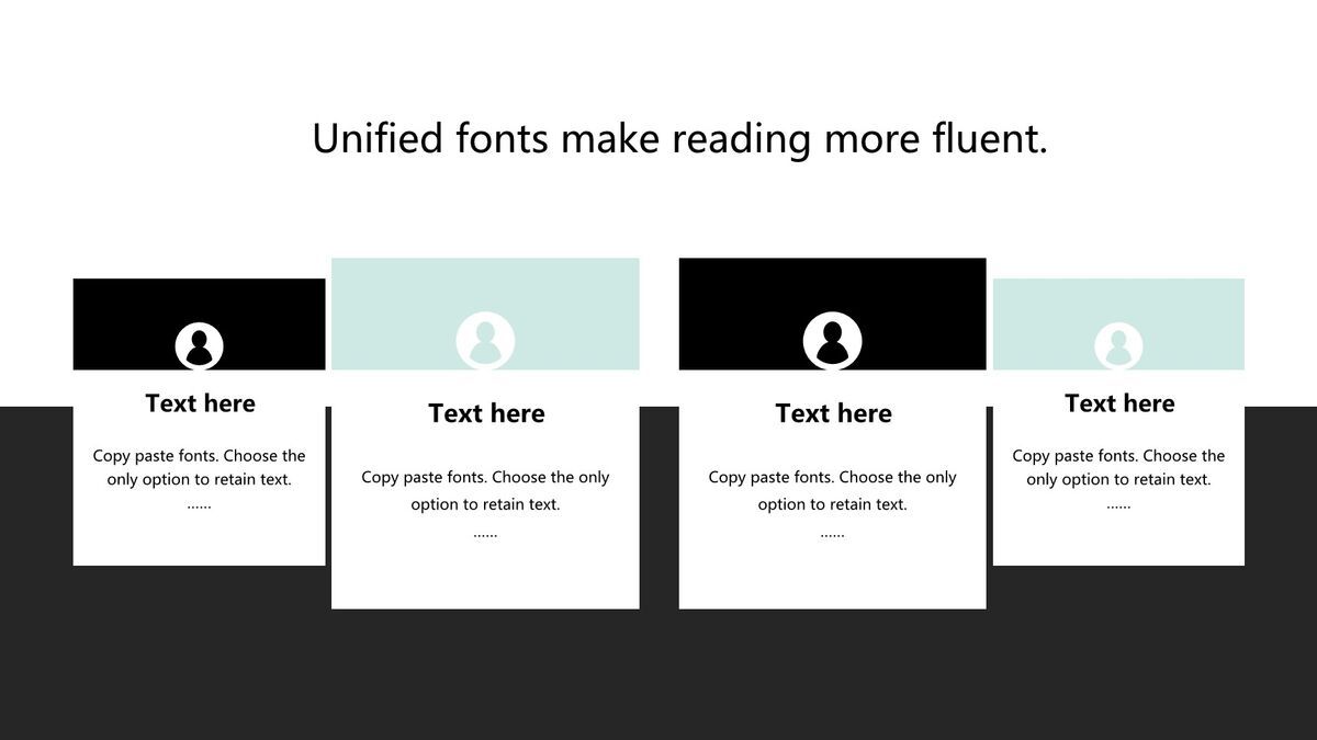 薄荷绿杂志风清新PPT模板6