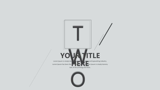 黑灰线条极简PPT模板1