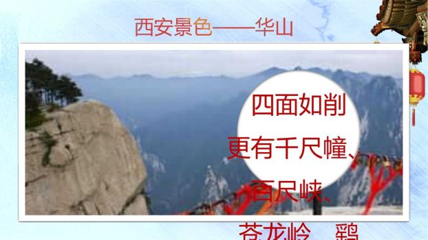 西安文旅美食攻略PPT模板3