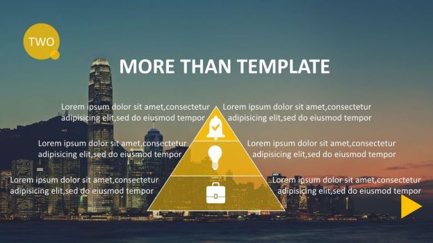 高端扁平化商务PPT模板8