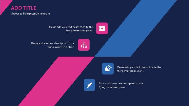 蓝粉色块欧美风PPT模板2