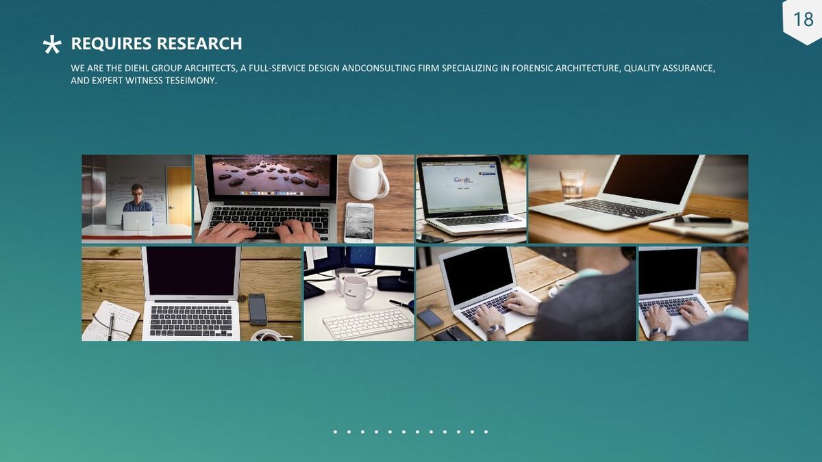 小清新渐变背景PPT模板9