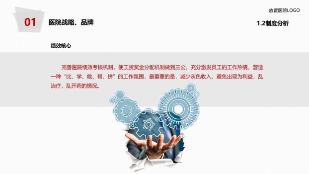 医院年度工作报告PPT模板2