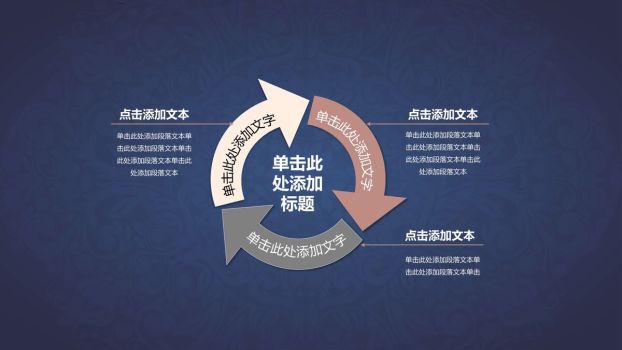 烫金花纹总结计划PPT模板1