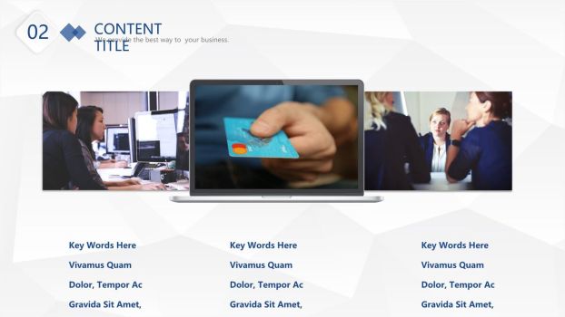 极简多图表通用PPT模板5