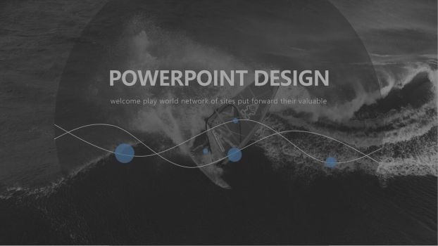 时尚欧美风PPT模板下载0