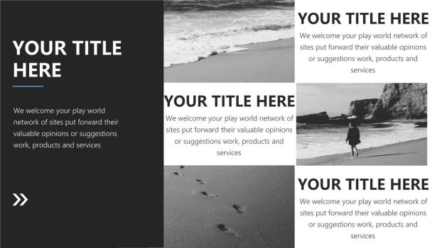 时尚欧美风PPT模板下载5