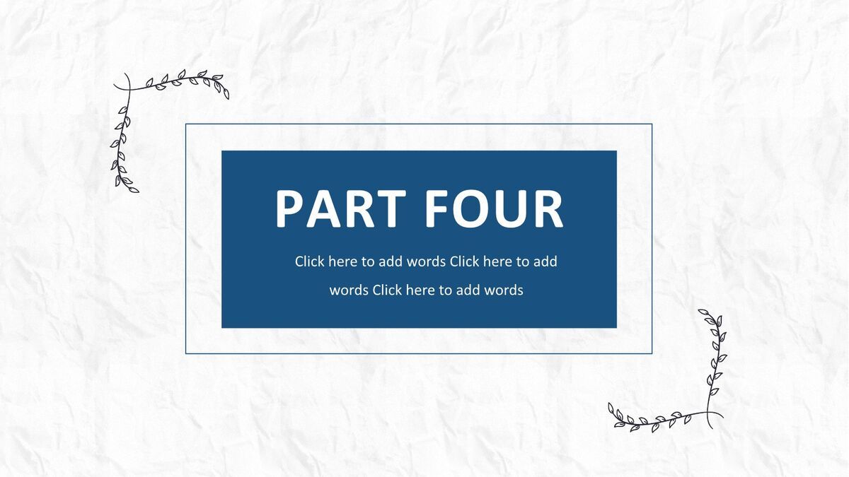 简约手绘卡通元素PPT模板9