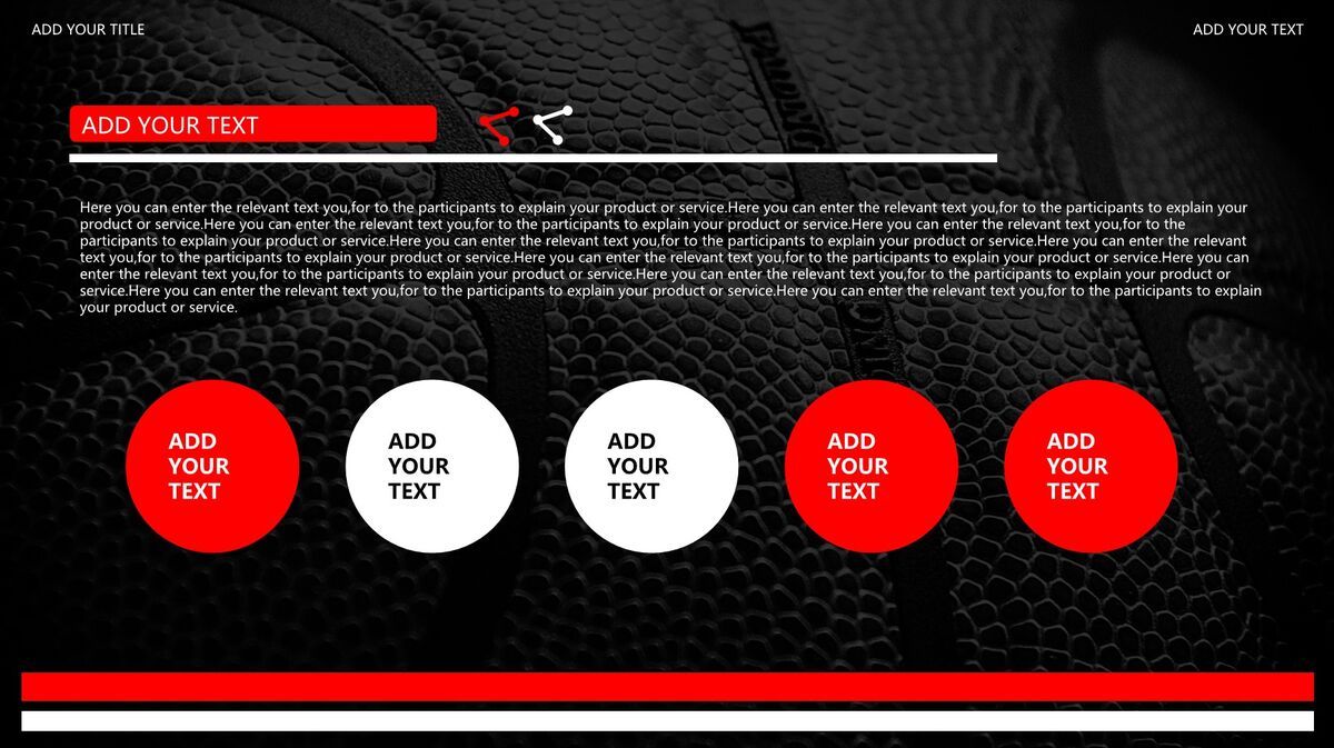 篮球主题专用PPT模板7