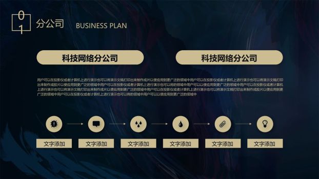 高端质感商业计划书PPT模板2