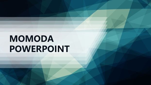 几何光影效果PPT模板0