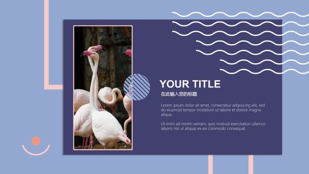 时尚色块设计PPT模板1