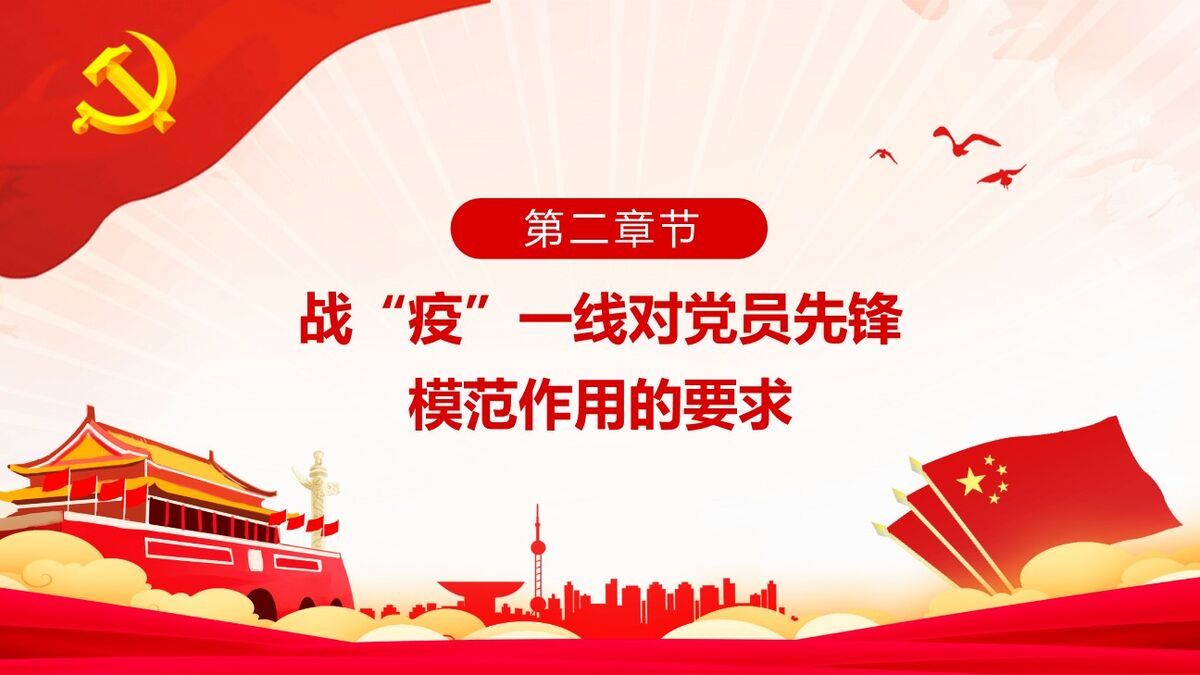 新时代党员担当作为PPT模板4