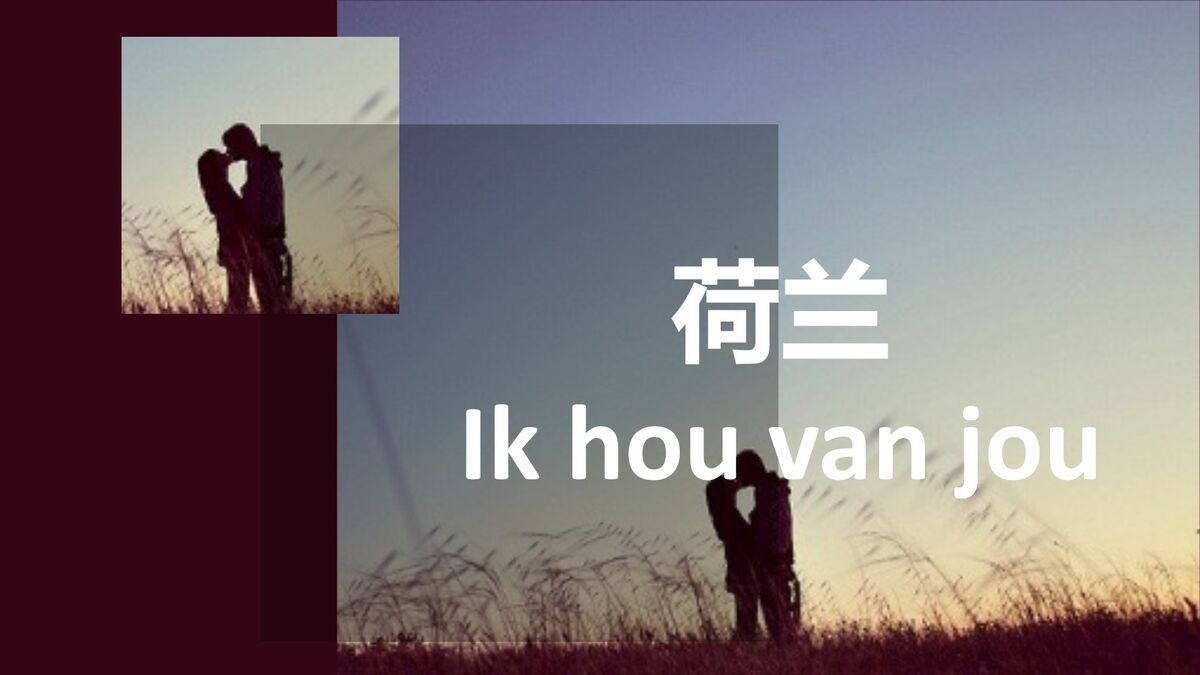 50种语言表白爱情PPT1