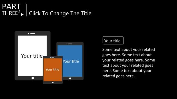 纯黑色欧美风格PPT模板9