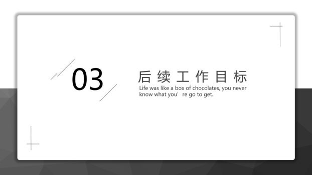 素雅黑白极简风通用PPT4