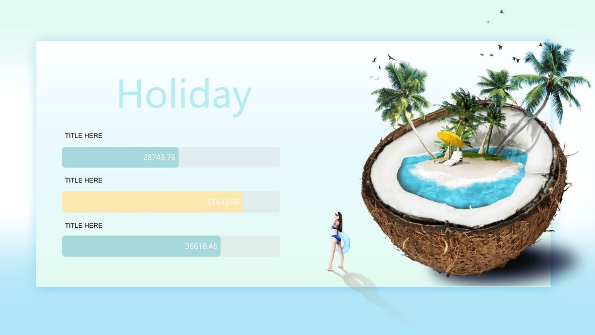 海滨度假旅游主题PPT模板6