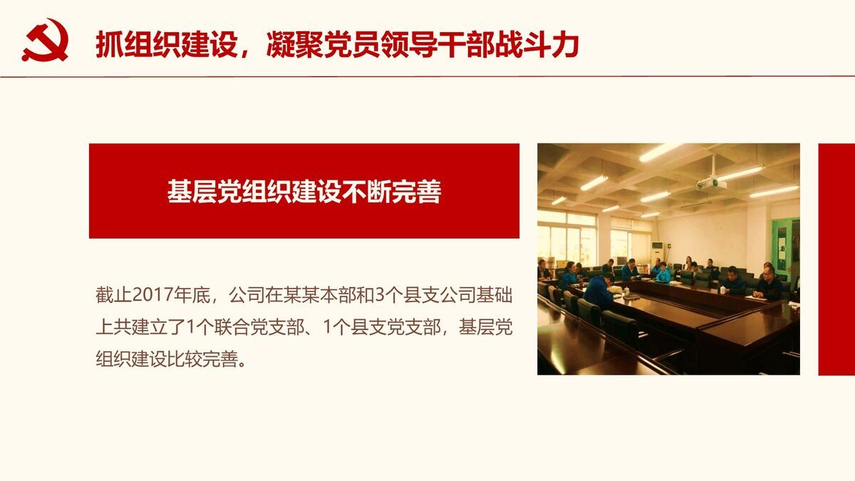 党委支部党建工作汇报PPT1