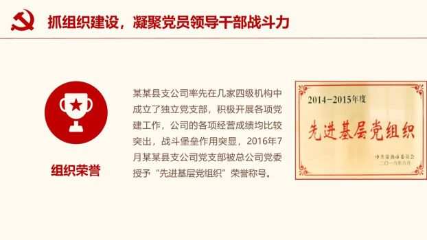 党委支部党建工作汇报PPT4