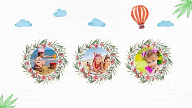 卡通儿童旅行纪念相册PPT5