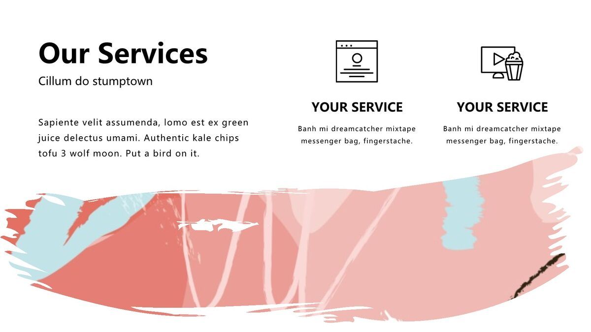 撞色涂鸦艺术设计PPT7