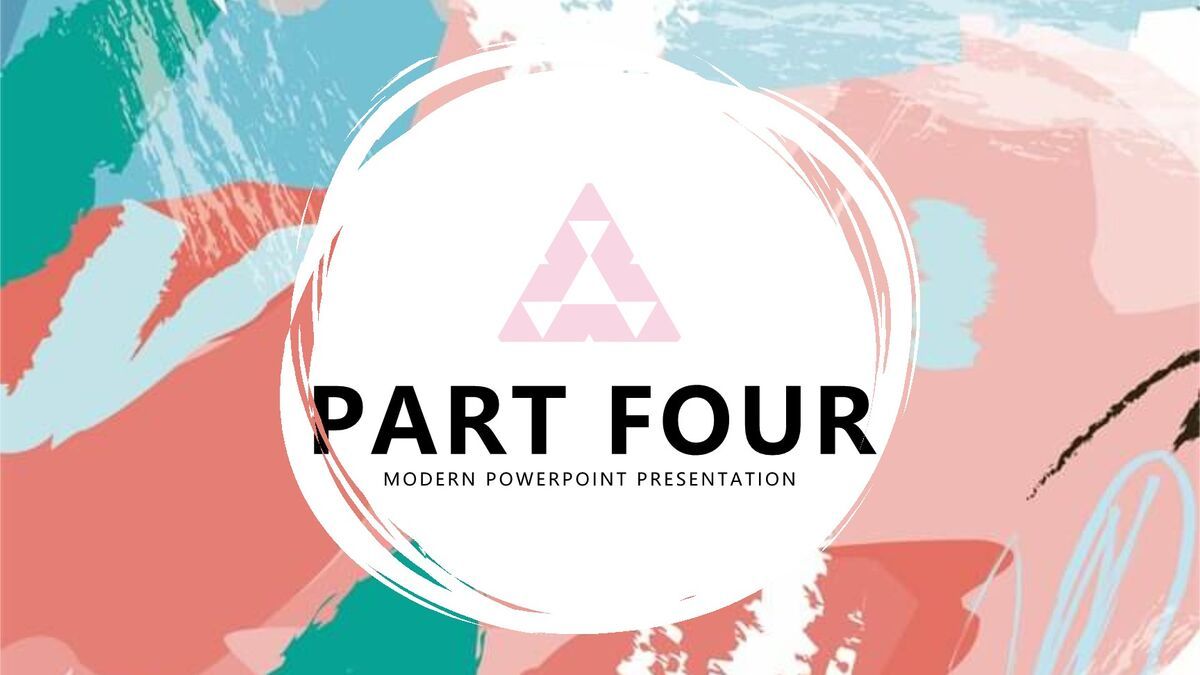 撞色涂鸦艺术设计PPT9