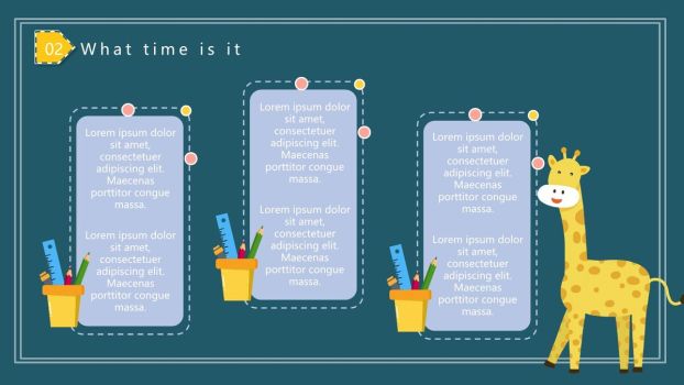 小学英语趣味卡通课件PPT模板2