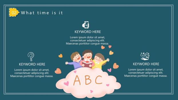 小学英语趣味卡通课件PPT模板3