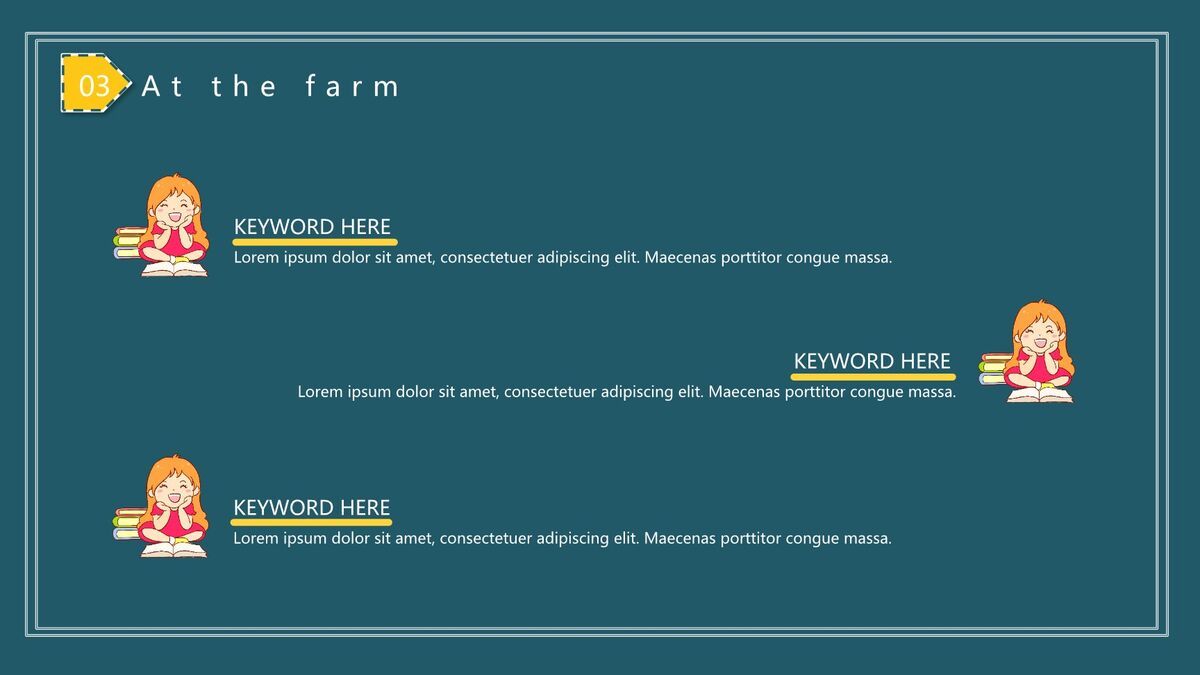 小学英语趣味卡通课件PPT模板8