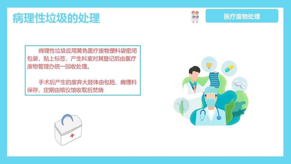医疗废物分类管理PPT模板4