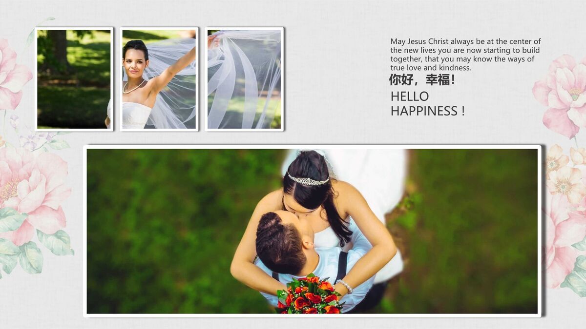 婚礼纪念相册PPT模板8