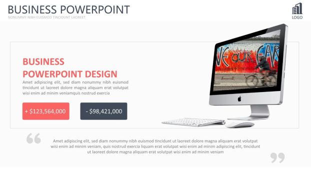 多图表精美欧美风PPT模板2