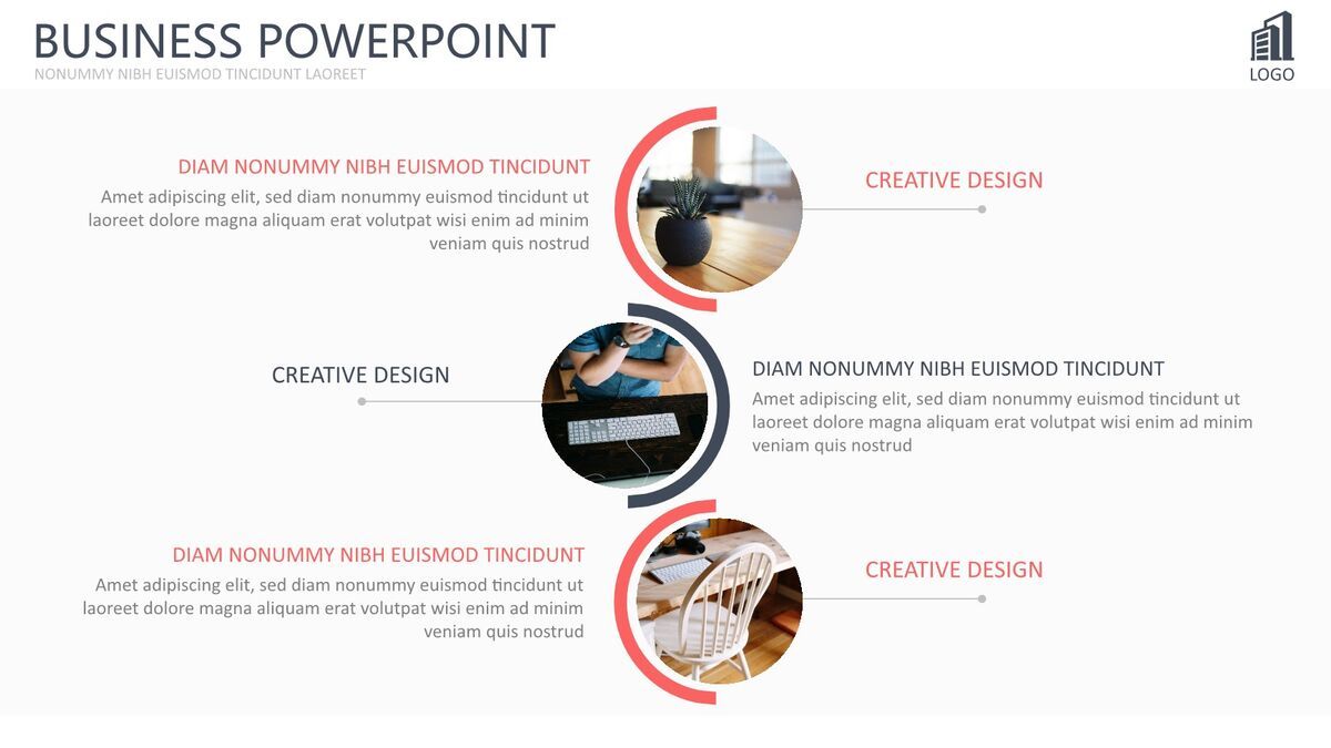 多图表精美欧美风PPT模板6