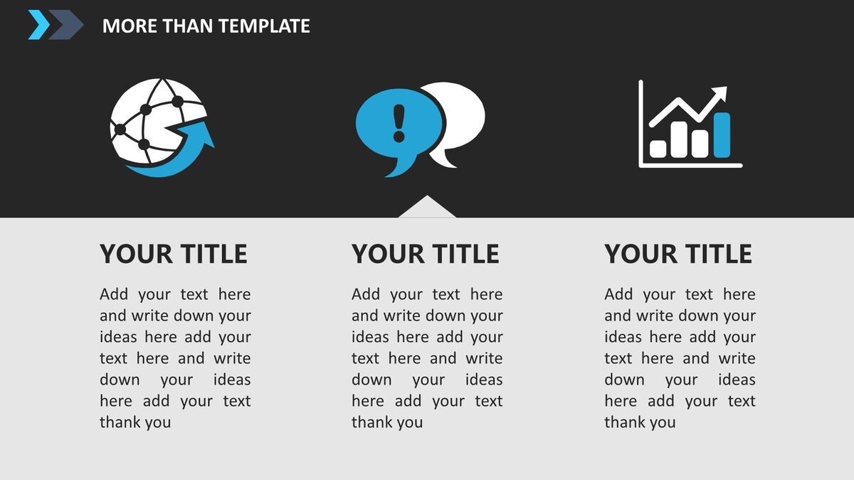 渐变条纹商务风PPT模板3
