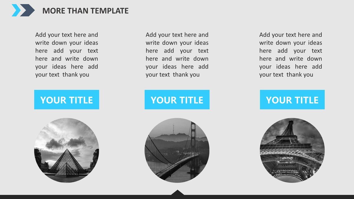 渐变条纹商务风PPT模板7