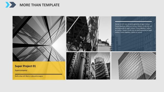 渐变条纹商务风PPT模板8