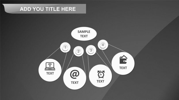 灰黑极简商务风PPT模板1