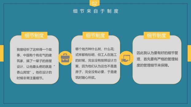 细节管理企业培训PPT模板4