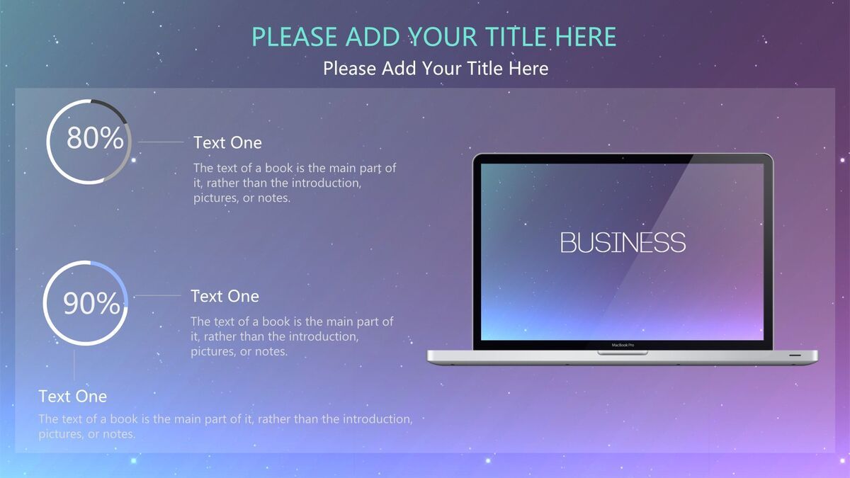 星空科技苹果风PPT模板1