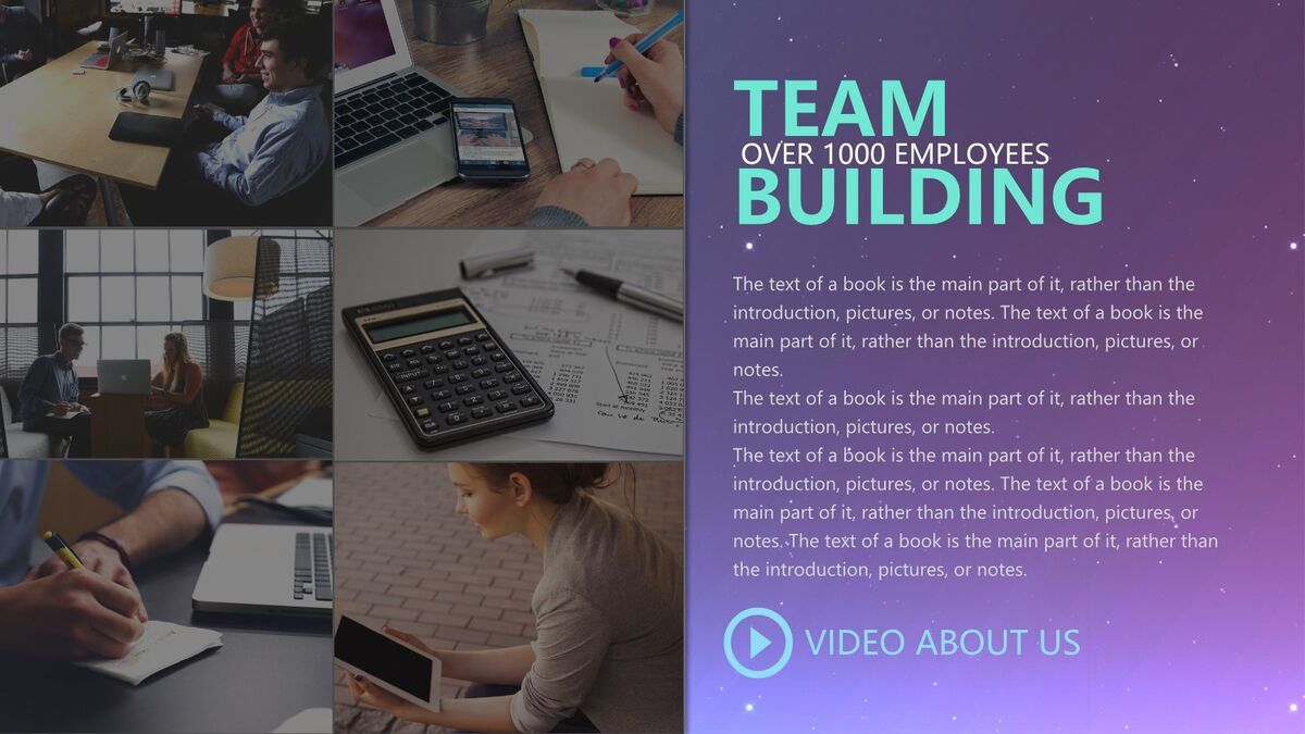 星空科技苹果风PPT模板3