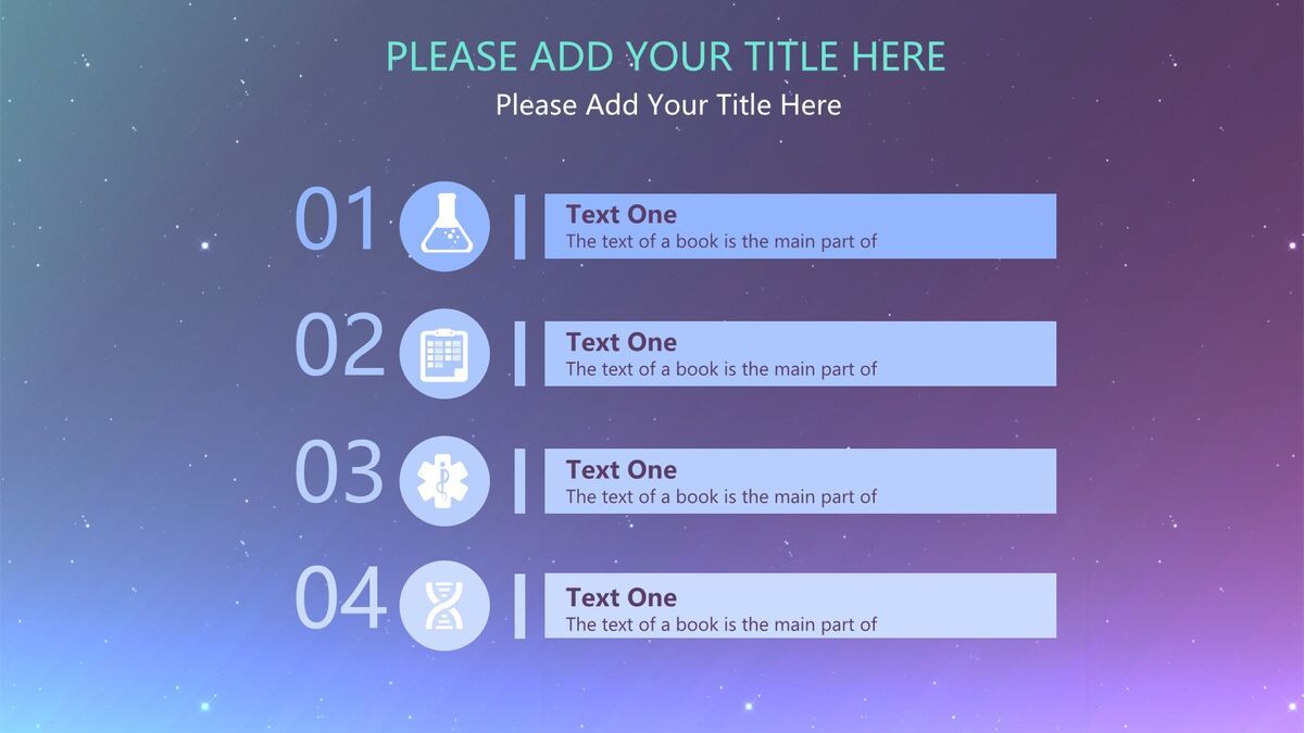 星空科技苹果风PPT模板4