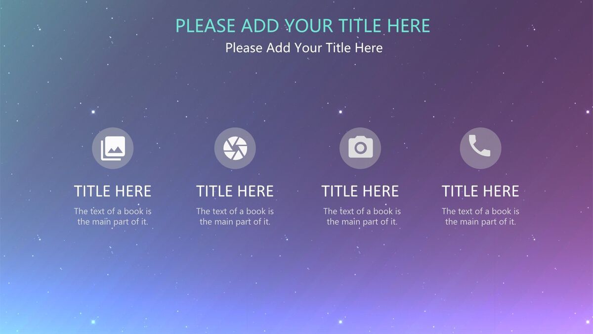 星空科技苹果风PPT模板8